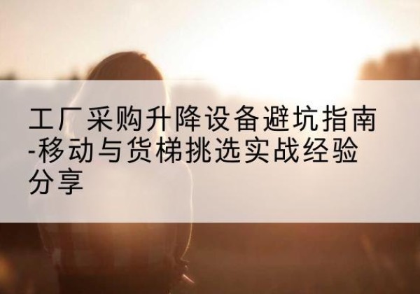 矿区移动式升降机怎么选-工厂采购升降设备避坑指南-移动与货梯挑选实战经验分享
